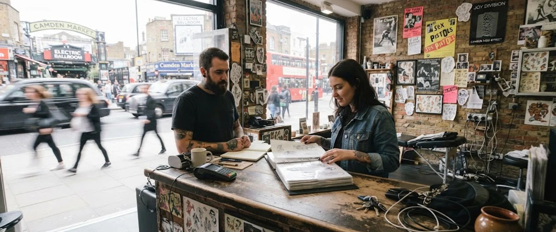 tattoo shop in Camden, London