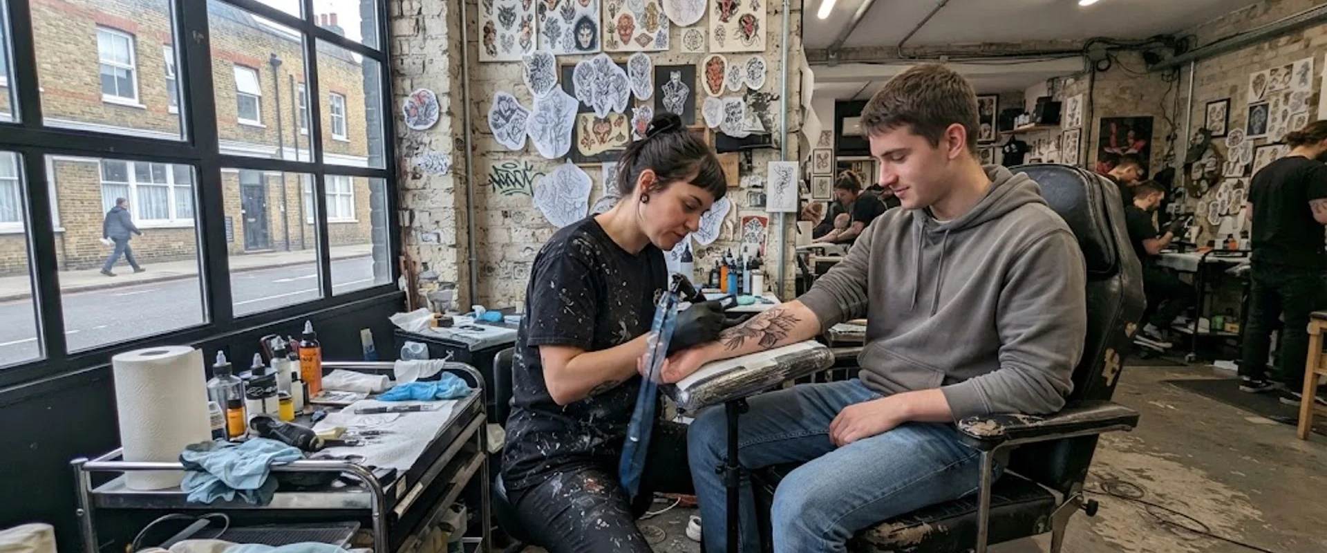 tattoo shop in Hackney, London