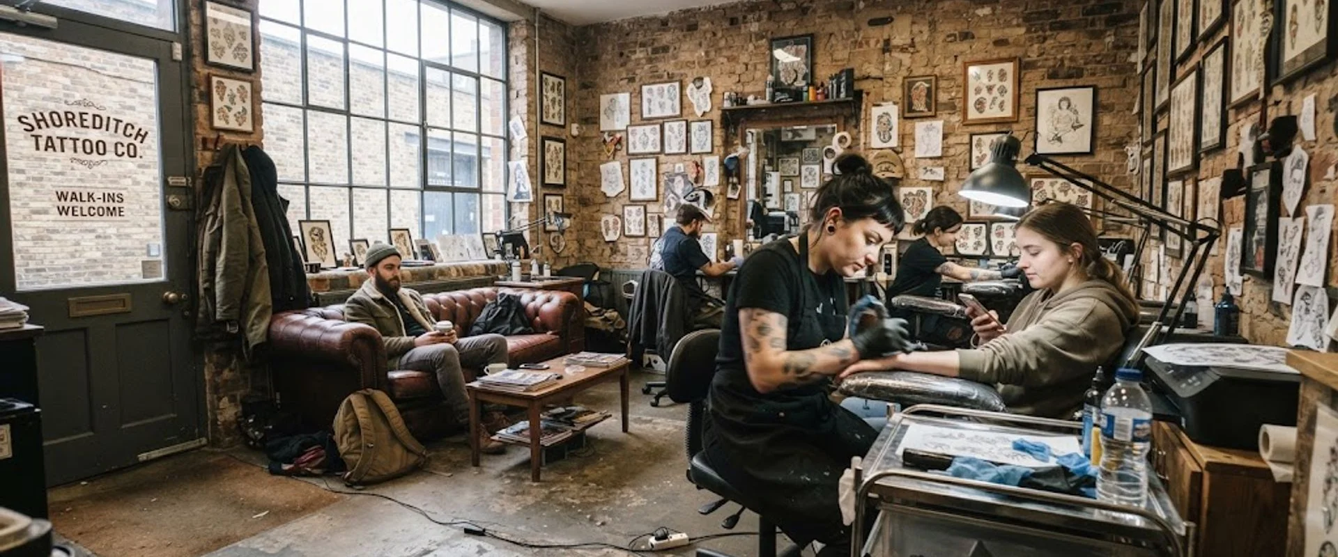 tattoo shop in Shoreditch, London